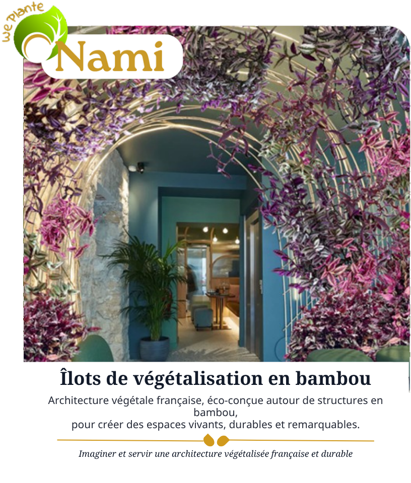 WePlante Nami Îlots de végétalisation en bambou